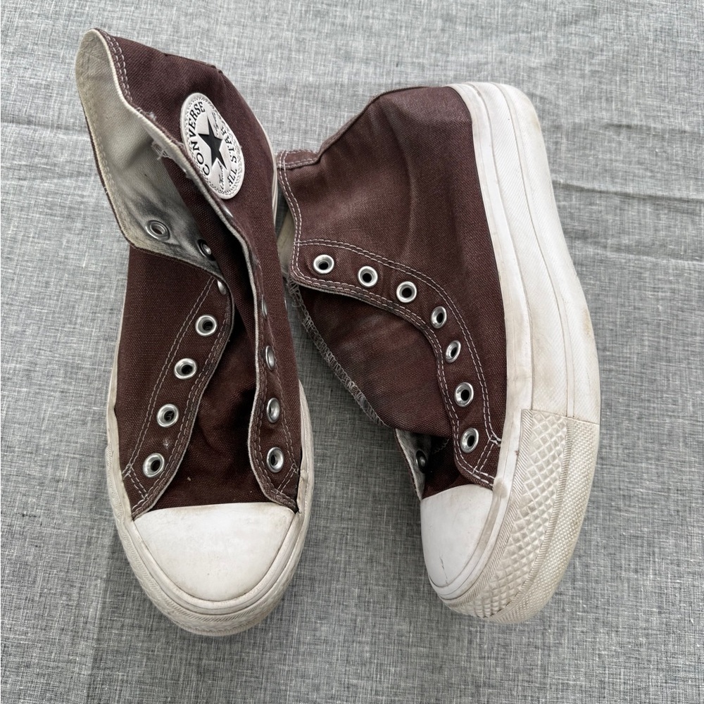 Converse Brown High Top Sneakers